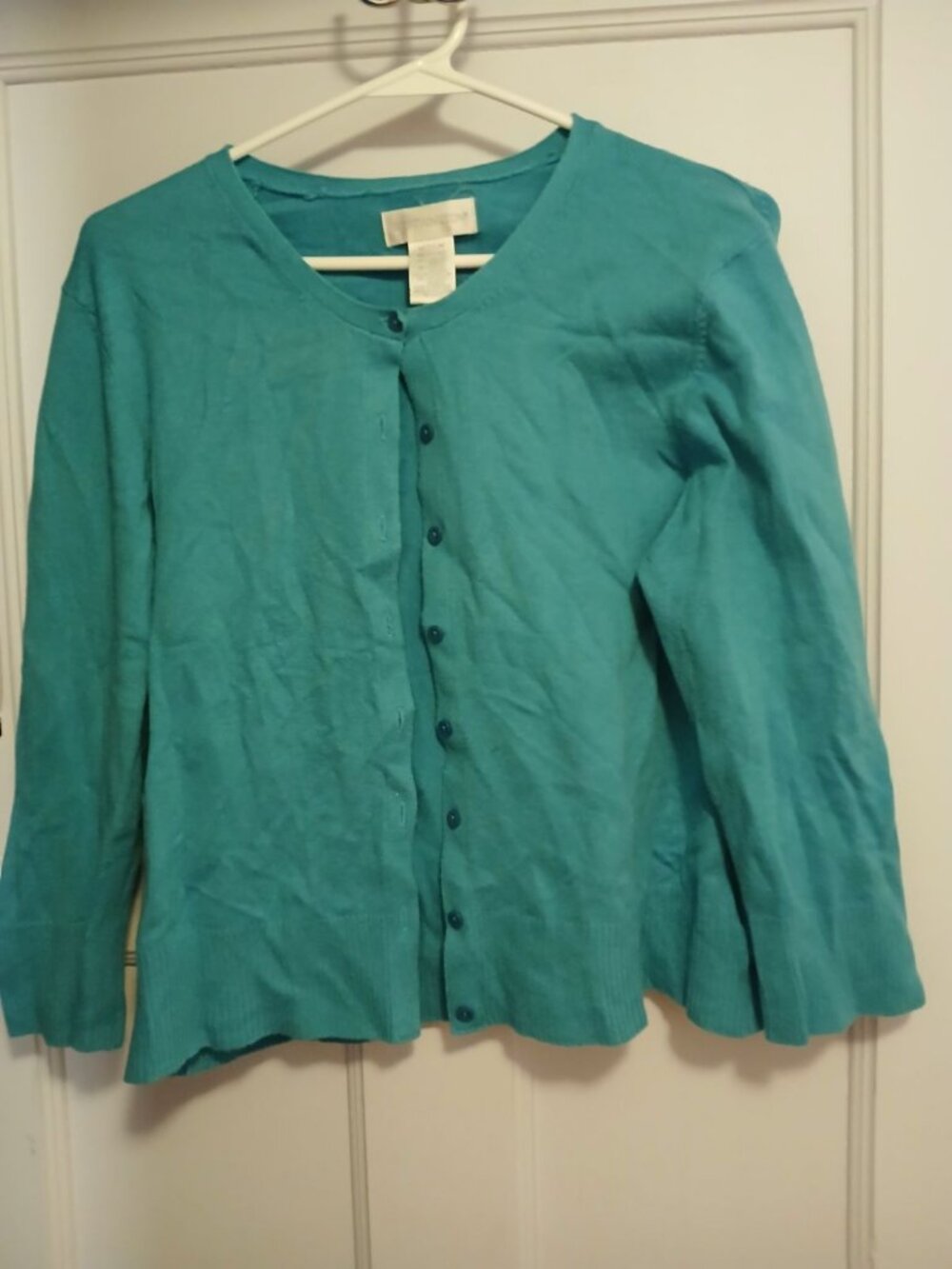 Worthington Womens M Blue Sweater